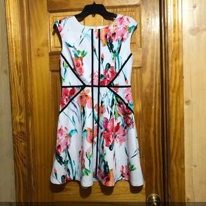 Floral, above the knee dress